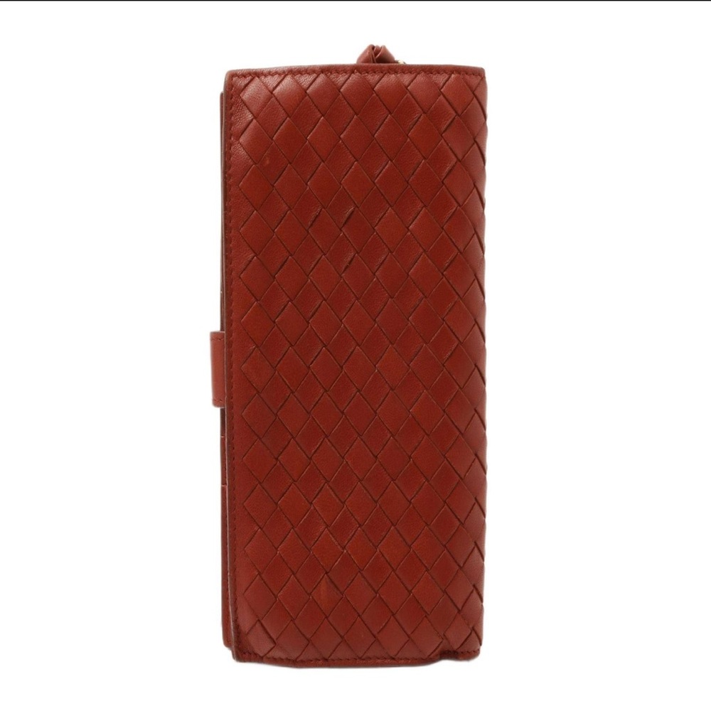 Bottega Veneta Red Long Wallet